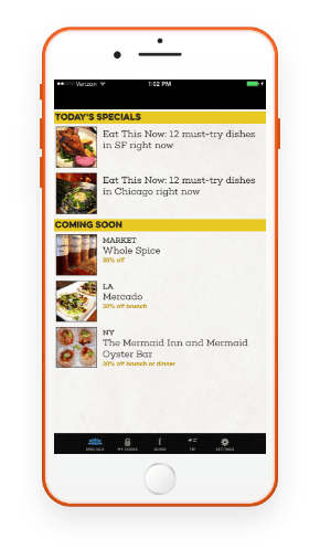 Blackboard Eats in iphone